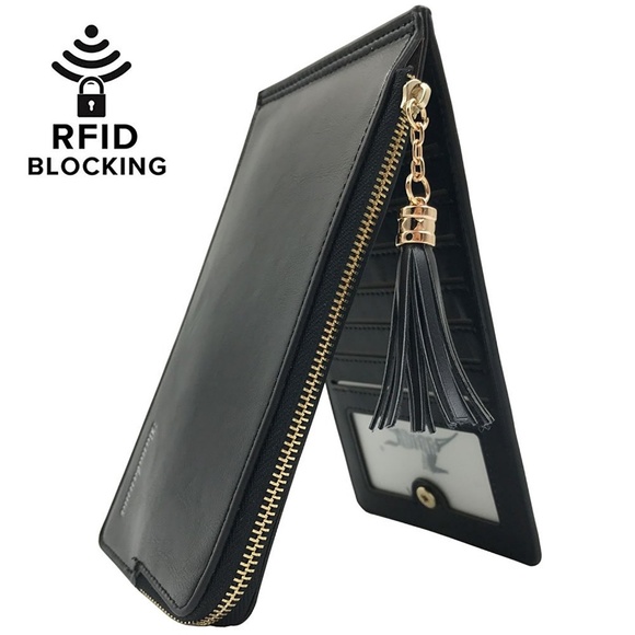 Handbags - Women's RFID Blocking Bifold Multi Card Organizer